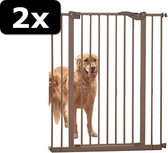 2x DOG BARRIER AFSLUITHEK GRIJS 107CM