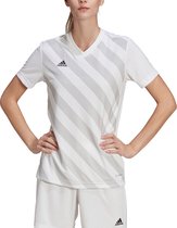 adidas - Entrada 22 GFX Jersey Women - Wit Voetbalshirt-M