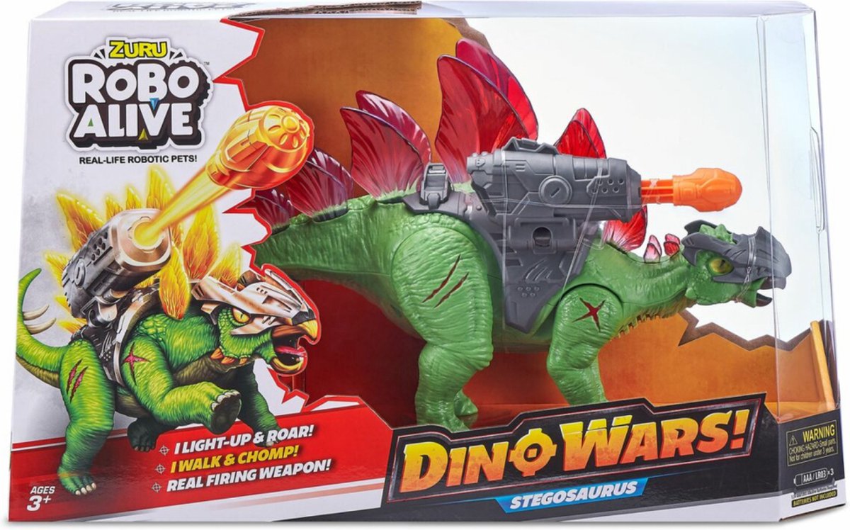 Zuru Robo Alive dinosaurus Stegosaurus - met licht en geluid
