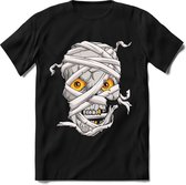 Halloween T-Shirt | Horror Liefhebber Kleding Kado Heren / Dames | Perfect Weerwolf , Monster , Vleermuis en Pompoen Cadeau Shirt | Grappige Zinnen, Spreuken en Teksten | Maat 3XL