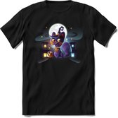 Halloween T-Shirt | Horror Liefhebber Kleding Kado Heren / Dames | Perfect Weerwolf , Monster , Vleermuis en Pompoen Cadeau Shirt | Grappige Zinnen, Spreuken en Teksten | Maat M