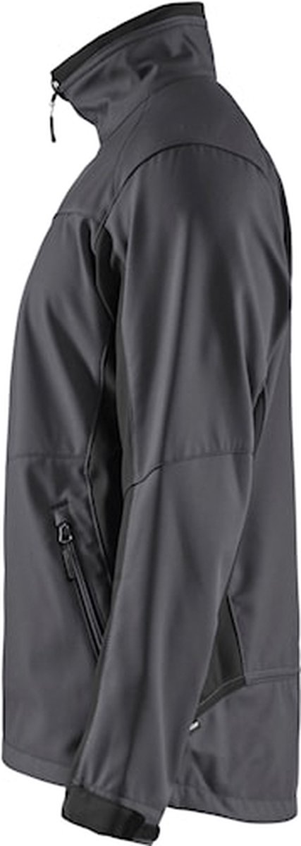 Blaklader Softshell Jack 4950-2516 - Mannen - Grijs/Zwart - L