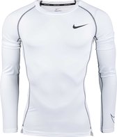 Nike Pro Dri-Fit Longsleeve DD1990-100, Mannen, Wit, Shirt met lange mouwen, maat: XXL