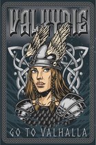 Wandbord - Valkyrie Go To Valhalla - 20x30cm