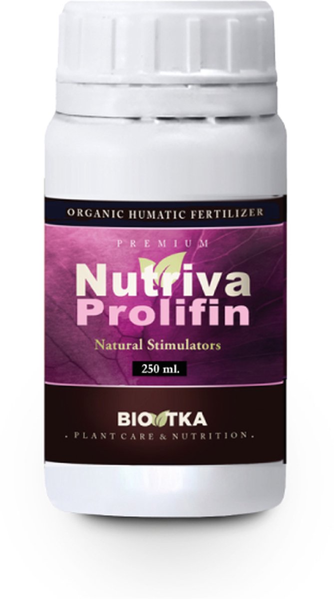 BioTka PROLIFIN 250 ml. (Groeiregulator) plantvoeding - groei - biologische - biologische plantvoeding - bio supplement - hydro plantvoeding - plantvoeding aarde - kokosvoeding - kokos voeding – supplement - organische plantenvoeding - organisch