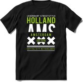 Amsterdam - Holland | TSK Original & vintage | T-Shirt Heren - Dames | Groen | Perfect Cadeau Shirt | Grappige Spreuken - Zinnen - Teksten | Maat M