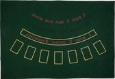 Longfield Games Black Jack kleed Groen vilt kaartspel Afm. 130 x 90 cm. Dikte vilt 3 mm.