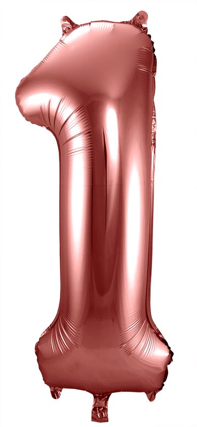 Folieballon 1 jaar brons 86cm