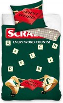 KD® - Scrabble, Every Word Counts! - Dekbedovertrek - Eenpersoons - 140 x 200 cm - Katoen