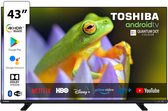 Toshiba 43QA4C63DG - 43 inch - Ultra HD 4K - Smart Android TV – Wifi - Onkyo Sound