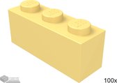 Lego Bouwsteen 1 x 3, 3622 Fel lichtoranje 100 stuks