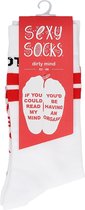 Sexy Sokken, Dirty mind - 42-46 - Maat 42-46 - Funny Gifts & Sexy Gadgets