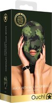 Mask With Mouth Opening - Army Theme - Green - Masks green