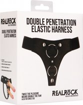 Double Penetration Harness - Black - Maat One Size - Strap On Dildos