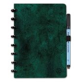 Greenstory - GreenBook To Do List Boek - Effaçable - A5 - Vert Velours