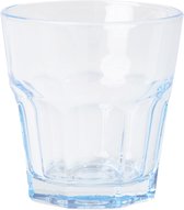 Waterglas Sapglas - Tumbler - 8 x 8 cm - 200ml - Blauw -  4 Stuks