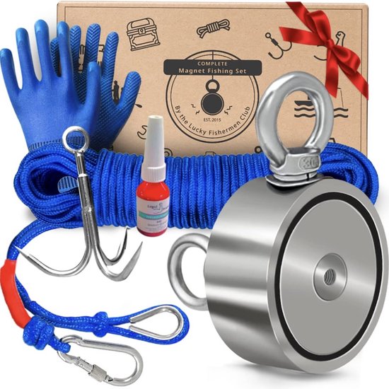 MAG-it® vismagneetset geheel compleet in doos met trekkracht 160 kg