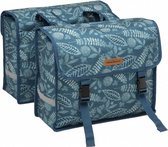 dubbele fietstas Fiori 30 liter blauw