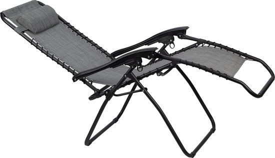 Abbey Campingstoel - Chaise Longue IV - Set van 2 - Grijs van Abbey Camp — afbeelding 2