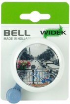 fietsbel Netherland 50 mm staal wit/blauw