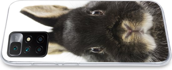Coque Xiaomi Redmi 10 - Lapin - Animaux domestiques - Fourrure - Coque de téléphone en Siliconen