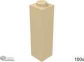 Lego Bouwsteen 1 x 1 x 3, 14716 Tan 100 stuks