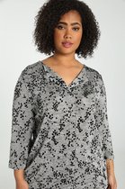 Paprika Dames Shirt in tricot met foliedruk - T-shirt - Maat 48