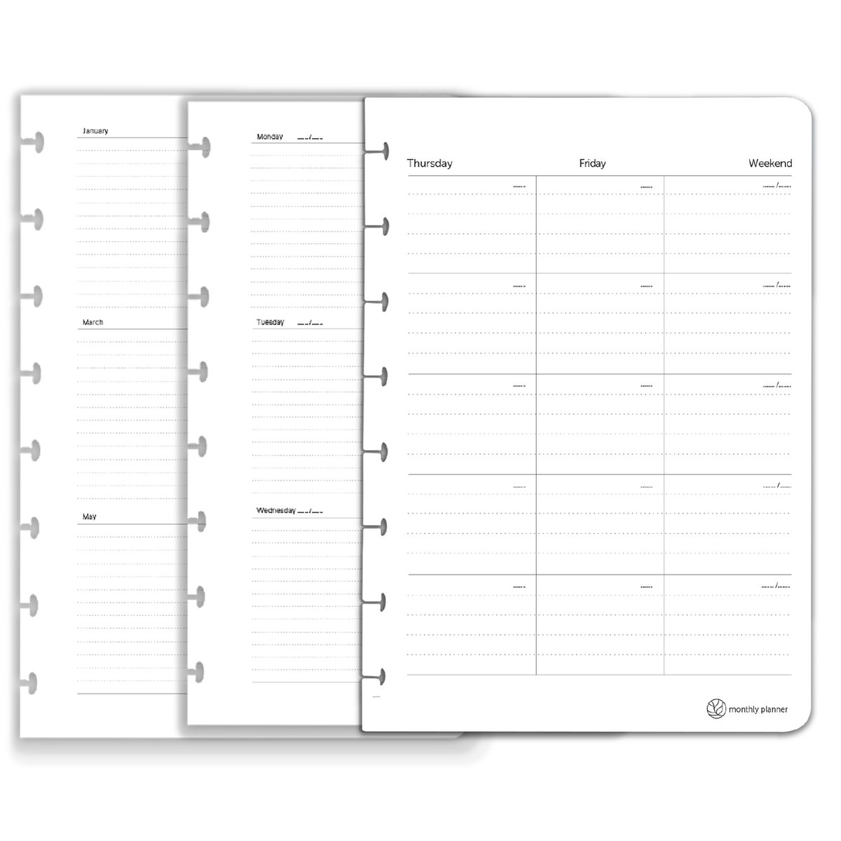 GreenBook - Agenda pagina pakket - A4 - Uitwisbaar