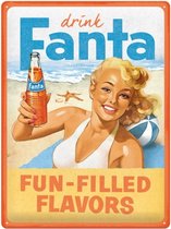 Wandbord - Fanta - Beach Girl