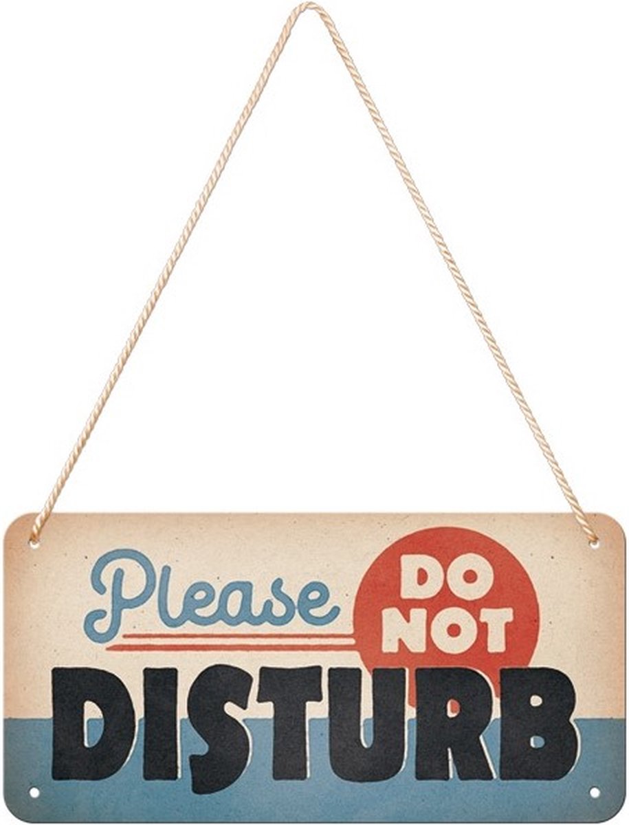 Wandbord - Please Do Not Disturb (hanging sign)