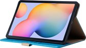 Luxe Tablet Hoes - Geschikt voor Samsung Galaxy Tab S6 Lite Hoes - 10.4 inch (2021, 2022) - Blauw