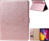 iPad Pro 11 (2021) Hoes - Vegan Leer - Premium Hoesje Case Cover voor de Apple iPad Pro 3e Generatie 11 2021 - Roze Goud