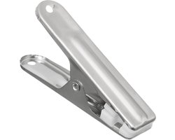 5Five wasknijpers - 32x stuks - van RVS - Was ophangen - Was knijpers - 6 cm