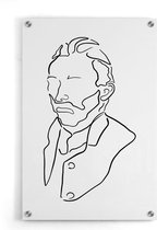 Walljar - Van Gogh Line art - Muurdecoratie - Plexiglas schilderij