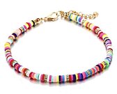 Musthaves-Enkelband met gekleurde Katsuki kralen-Verstelbaar 22-27 cm