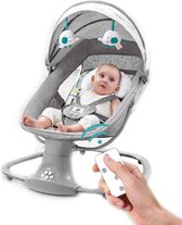 BeBetter Wipstoel Elektrisch | Wipstoeltjes - Babyschommel - Schommelstoel Baby - Babyswing - 0-3 Jaar - Licht Grijs