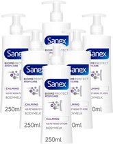 6x Sanex Bodylotion BiomeProtect Atopicare Calming 250 ml