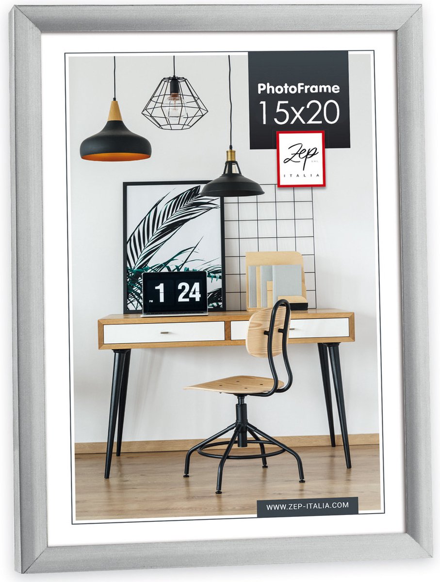 Kunststof Fotolijst New Easy Zilver 15x20 cm KL3