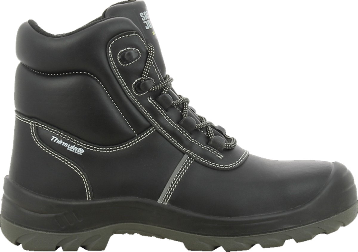Safety Jogger Aras S3 – Slipvast SRC –  Koudeisolerend – ESD, Zwart, Maat 36
