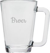 Gegraveerde theeglas 26cl Broer