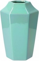 Daan Kromhout - Daira - Vaas - Parel Turquoise - 14x21cm - Facet hoog - Keramiek