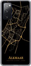 Coque Samsung Galaxy S20 FE - Alkmaar - Carte de la ville - Or - Zwart - Coque en Siliconen téléphone - Carte