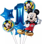 Disney Mickey  Mouse Party Ballonnen 32Inch Nummer Opblaasbare Folie Ballon Nummer 1