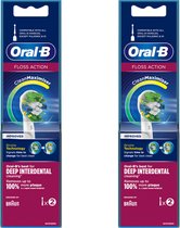 ORAL-B - Opzetborstels - FLOSS ACTION - Elektrische tandenborstel borsteltjes - 4 PACK
