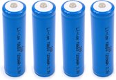 4x 18650 3.7V 1200 mAh Lithium-ion batterij - met beveiliging (overcharge en overdischarge protection)