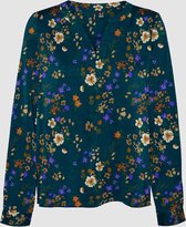 Top VMSATTI 7/8 BLOUSE WVN GA Blue Wing Teal