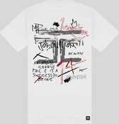 JORCUSTOM Artist Slim Fit T-Shirt - Wit - Volwassenen - Maat XS