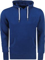 Superdry - Heren Hoodie -Vintage Classic Hood - 3D Reliëf opdruk- Blauw