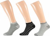 sneakersokken Fashion Bamboo heren 3-pack maat 43 / 46