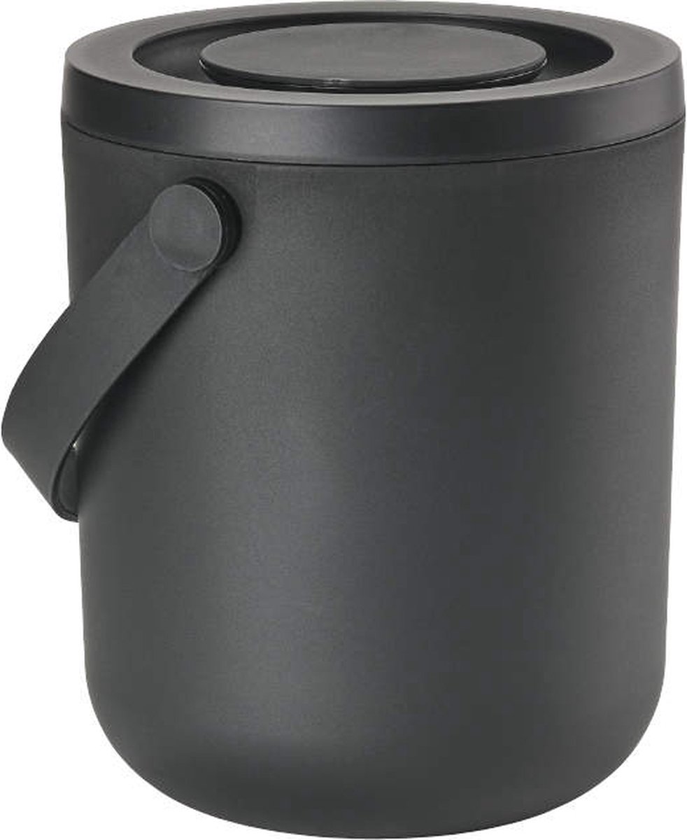 Goedkoopste Zone Denmark Circular Afvalbak Dia 16 x 19,5 cm 3 liter Black